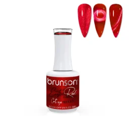 Brunson Exotic Red Cat Eye Gel 9D Magnetic Gel Polish - BER9D07