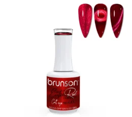 Brunson Exotic Red Cat Eye Gel Nail Polish - BER9D02